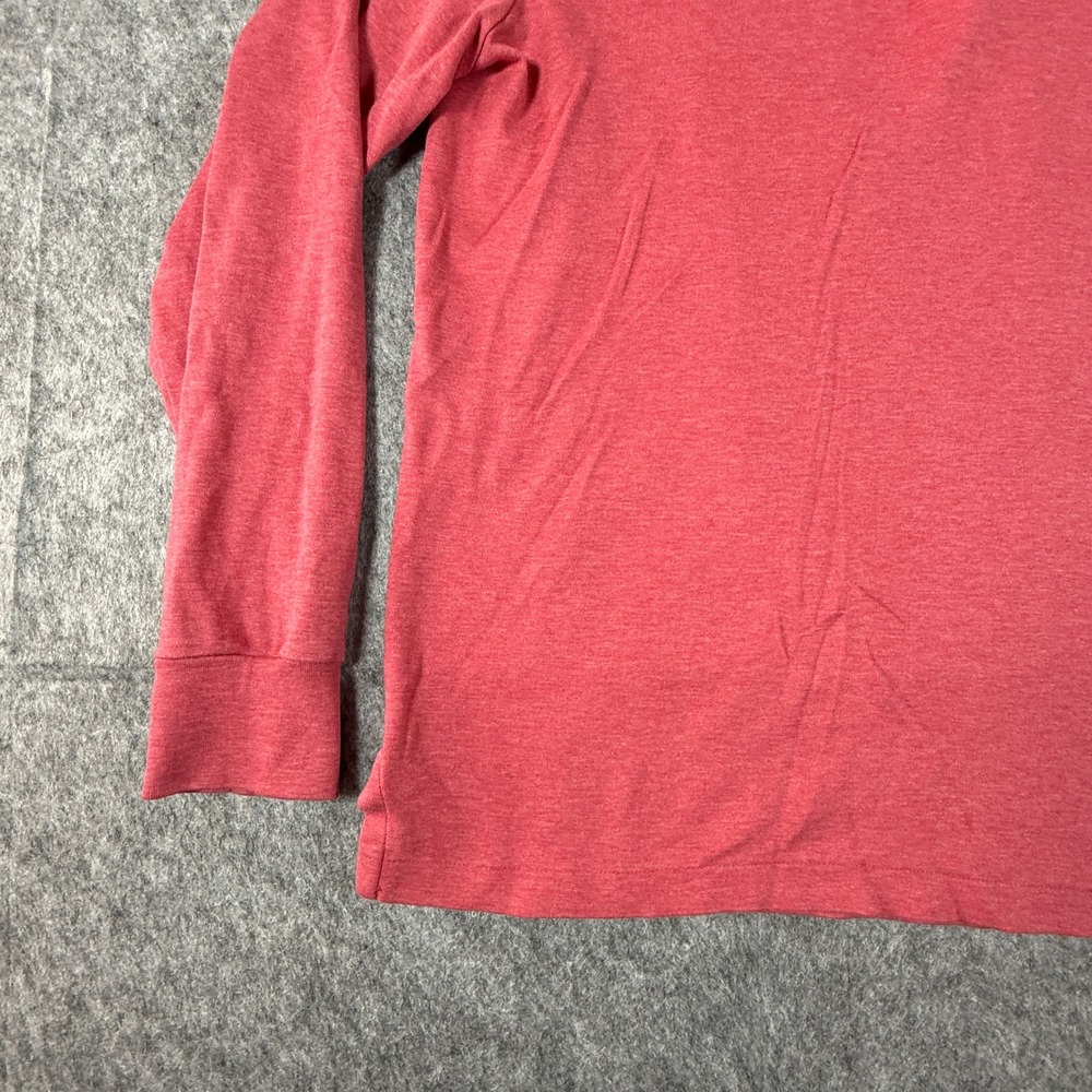 Polo Ralph Lauren Polo Shirt Mens Small Red Long Sleeve Classic Fit Heathered - Picture 4 of 8